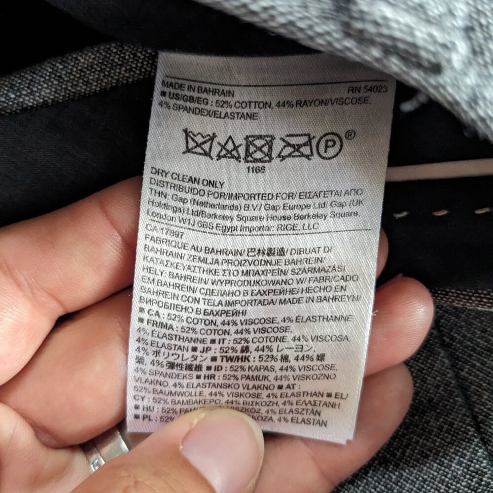 Banana Republic Sloan Fit Size 4 Grey - Picture 6 of 6